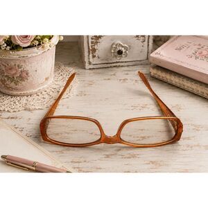 Joy Mangano glasses +3.50 Orange Jewel-Tone Spring